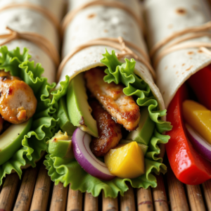 Shrimp being sautéed in a skillet with garlic, paprika, and chili powder for a flavorful burrito filling