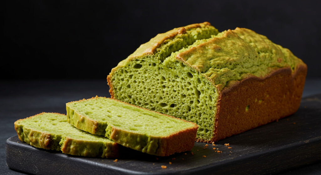 Savory avocado bread with melted cheese and fresh herbs, ready to serve.